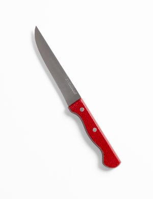 Cuchillo mesa yute rojo