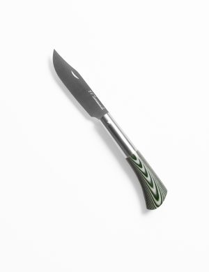 Navaja micarta verde punta vuelta
